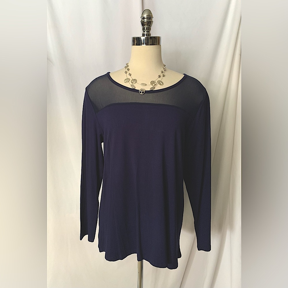 Brand New Alluring Midnight Blue Top/Blouse from Red Coral